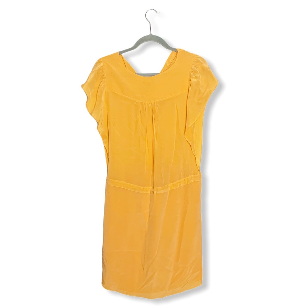 The Letter Silk Crepe Cowl Neck Dress Orange XS - Picture 3 of 6